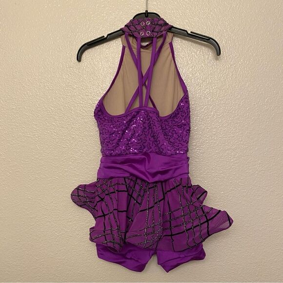 WEISSMAN Dance Costume ballet jazz purple Man Like That 10833 Child MC 10/12 - Picture 3 of 11